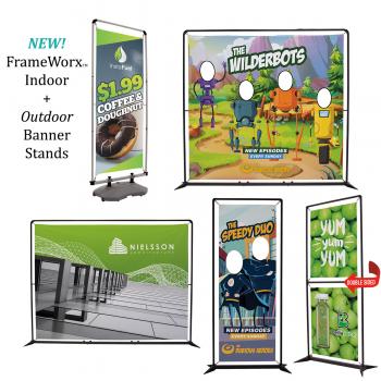 FrameWorx Banner Displays Portable Booths