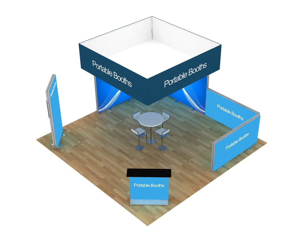 20 x 20 Backlit Exhibit Portable Booths