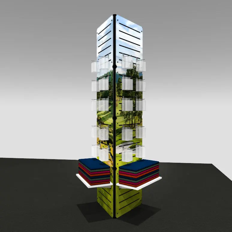 Portable Triangular Slatwall Tower Godfrey Group