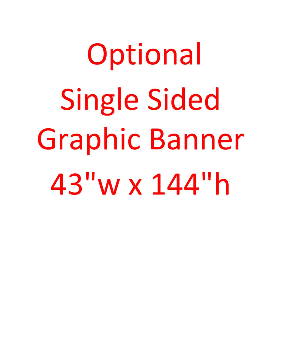 Single sided banner – Portable Booths