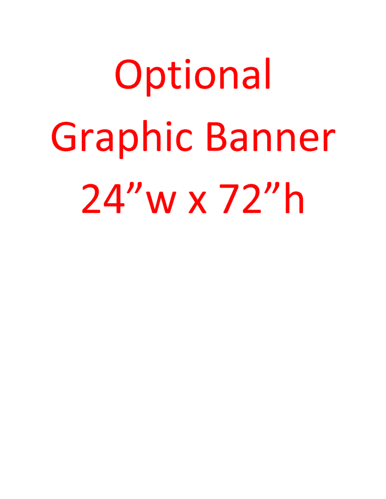24"w x 72"h Full color fabric banner